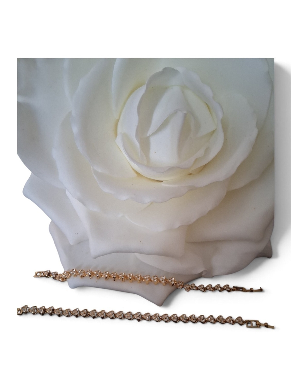 2 Gold Tennis Bracelet Set - Women Accessories